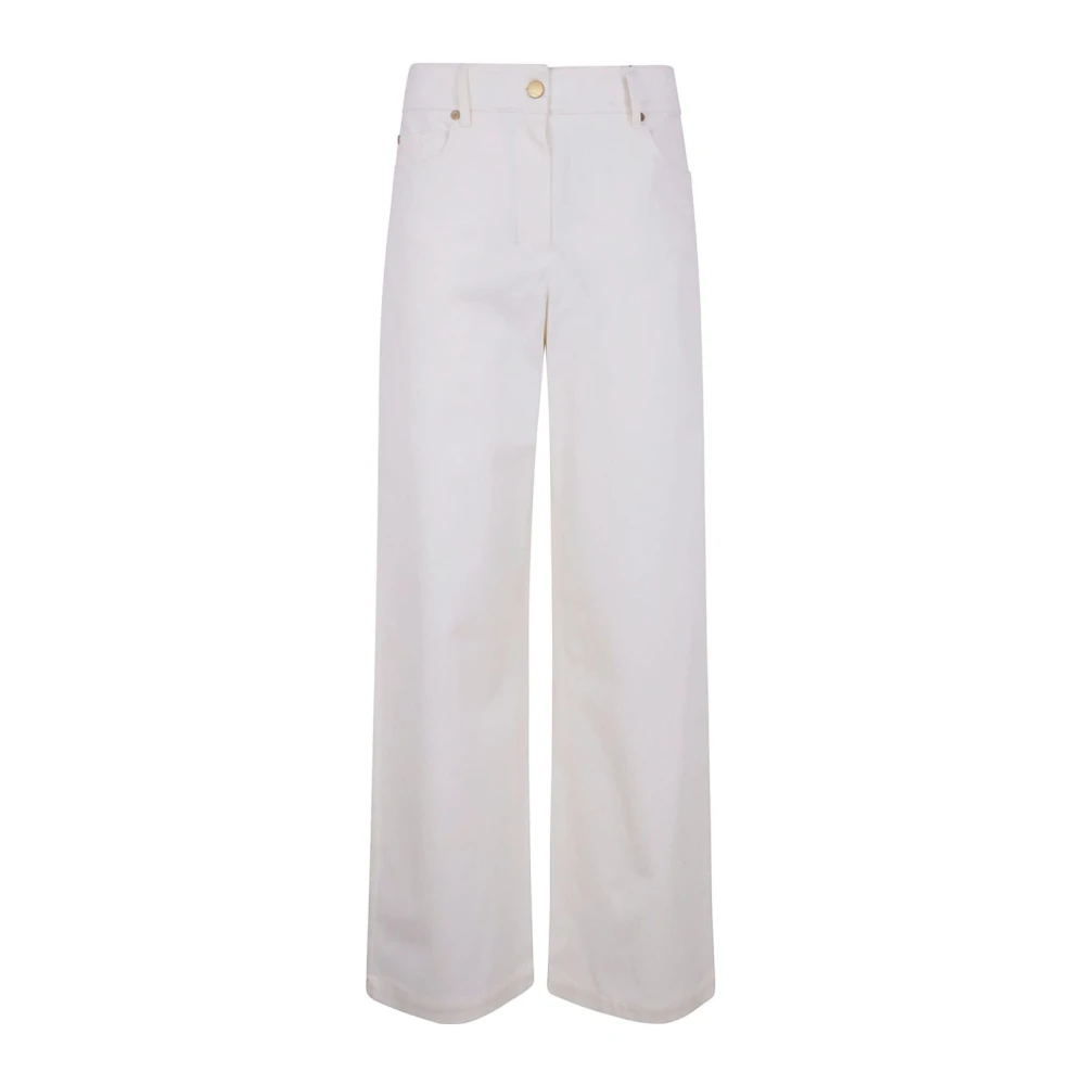 Max Mara Witte Marianna Broek met Riemlussen White Dames