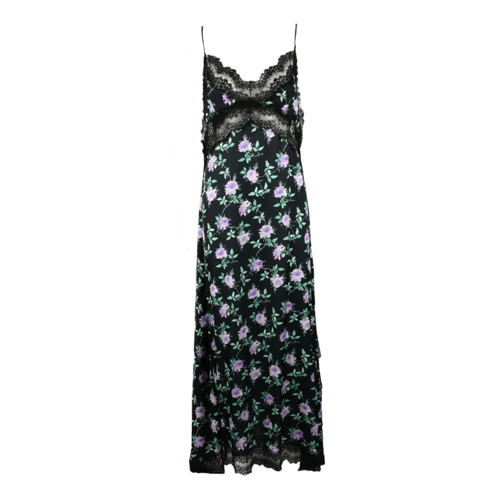 Msgm Damesjurk Polyester Elegant Zwart Multicolor Dames