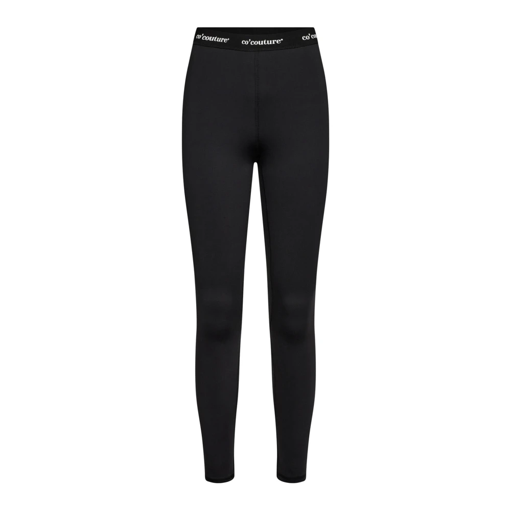 Co'Couture Logo Tights Broek Zwart Black Dames