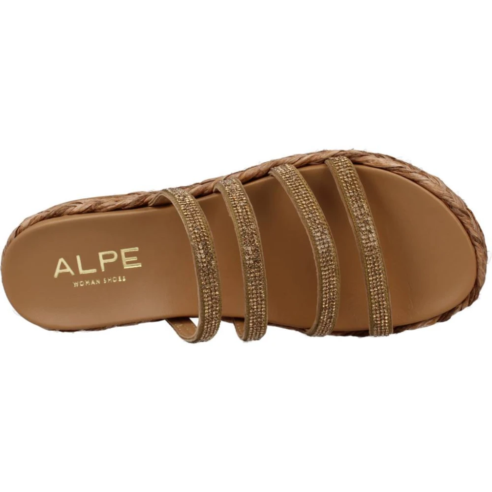 Alpe Flat Sandals Yellow Dames