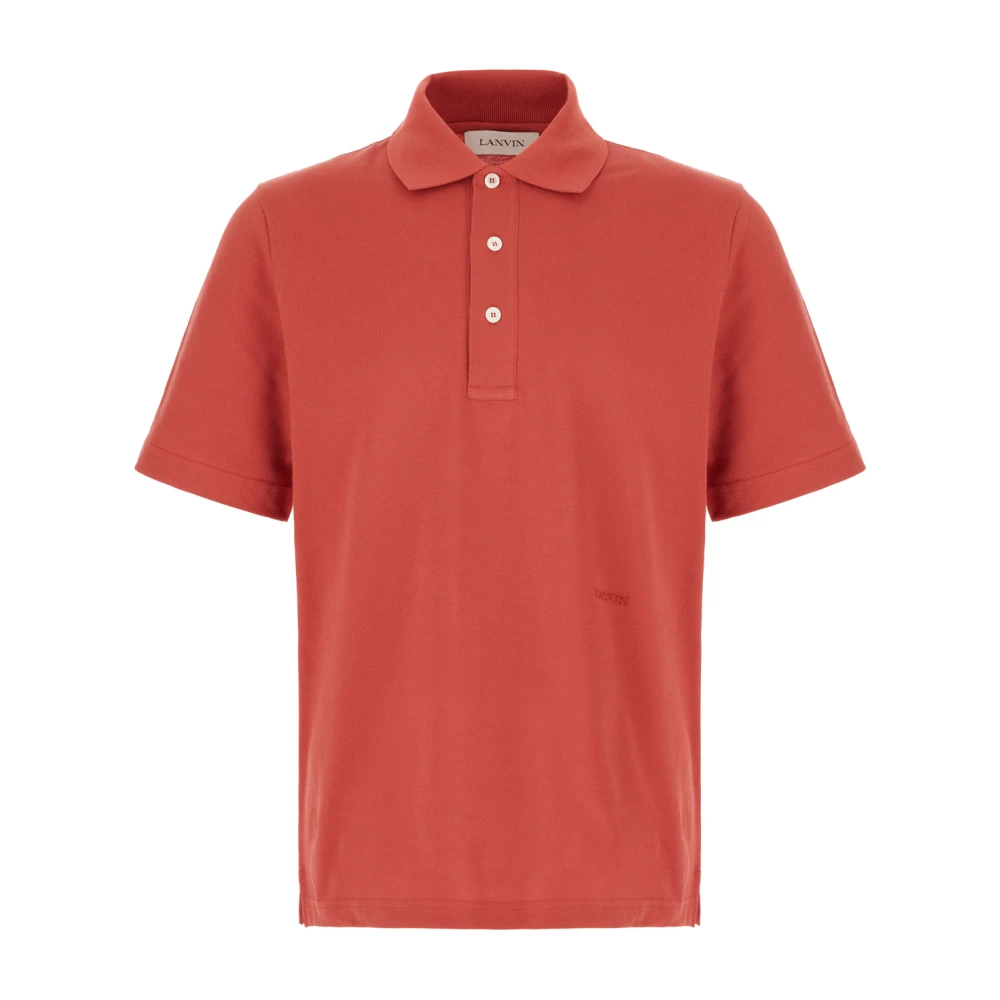 Lanvin Klassieke Polo Shirt voor Mannen Red Heren