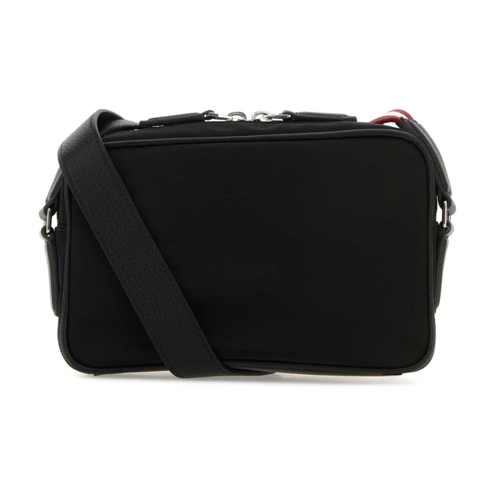 Bally Canvas Code Crossbody Tas Black Heren