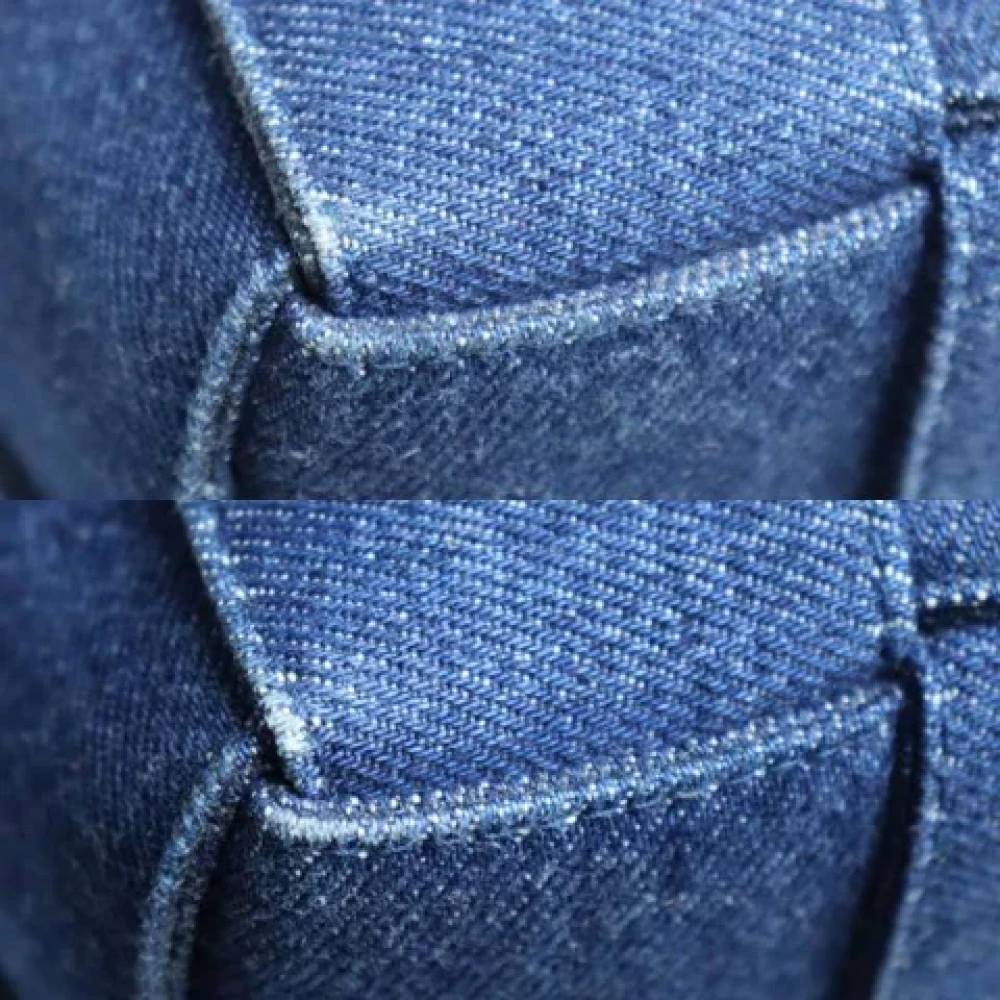 Bottega Veneta Vintage Pre-owned Cotton shoulder-bags Blue Dames