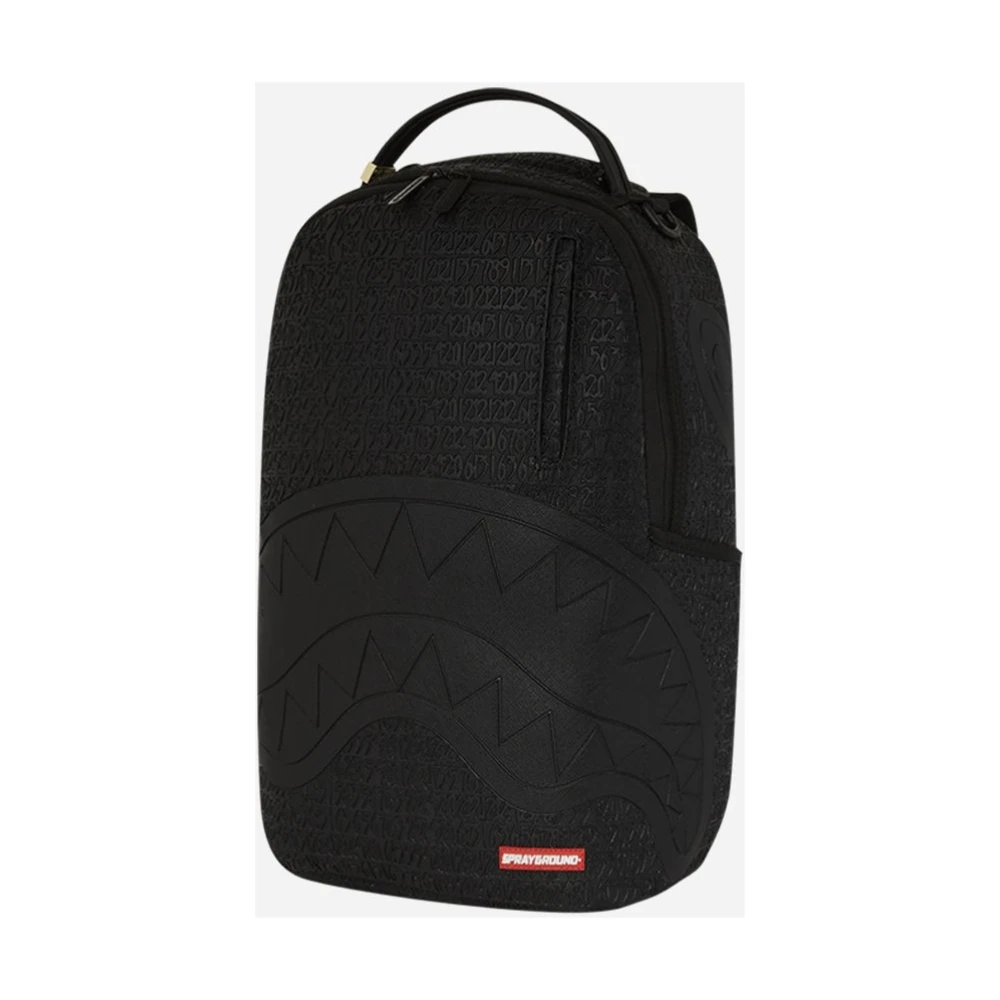 Sprayground Monochrome Rugzak met Voor- en Zijvakken Black Unisex