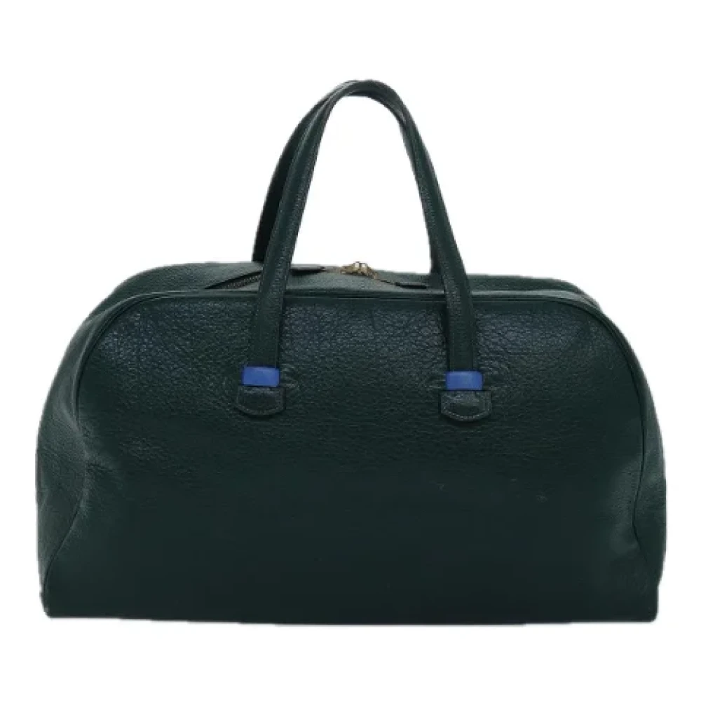 Hermès Vintage Pre-owned Leather handbags Green Dames