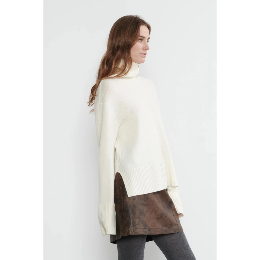 Heartmade Kamo Gebreid Off White Trui White Dames
