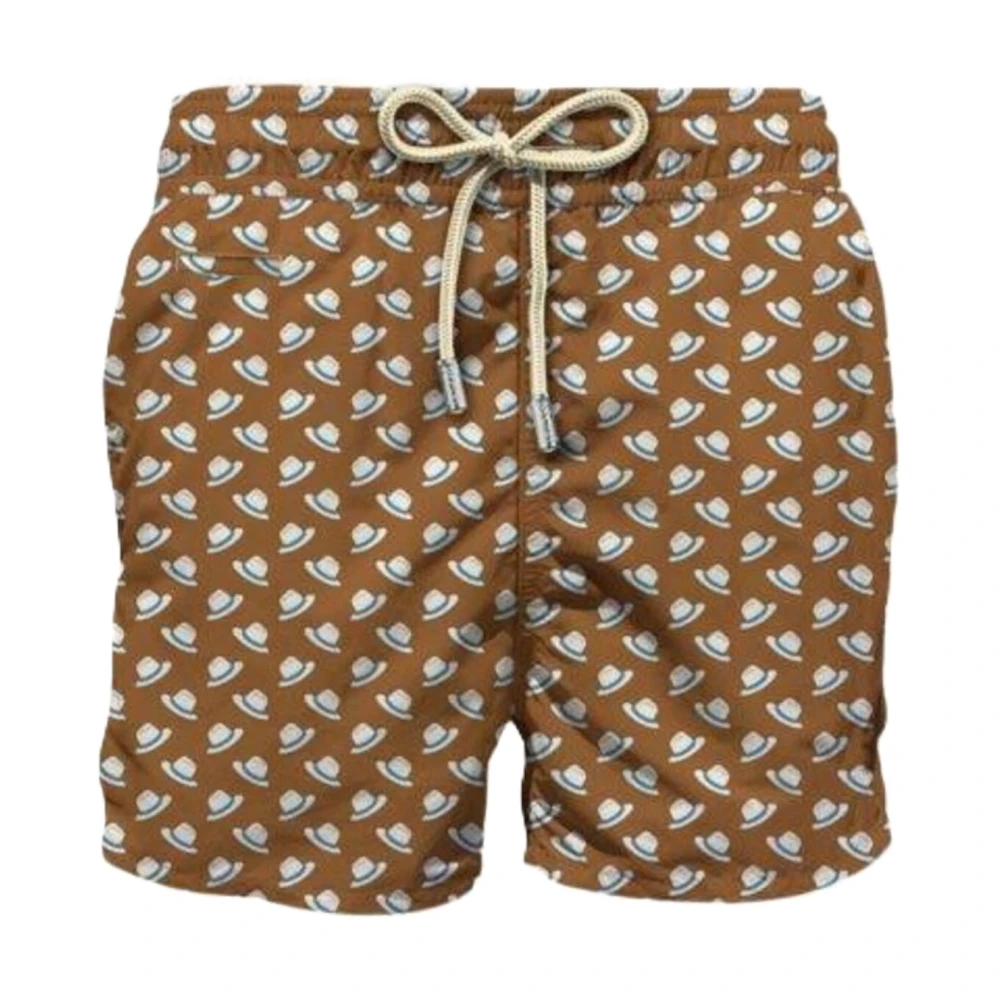 Mc2 Saint Barth Men's Brown Lighting Micro Fantasy Ultralight Swimsuit - Beachwear - M - Swimwear