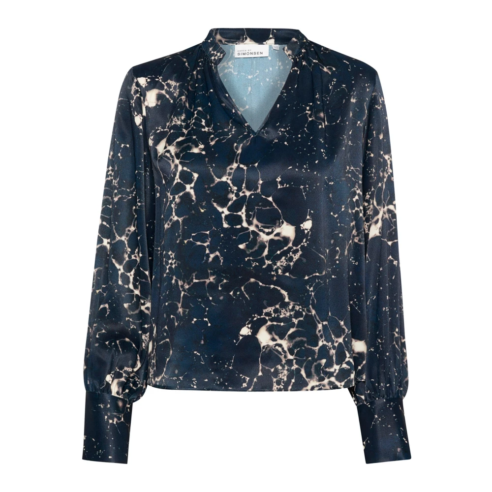 Karen by Simonsen Ronja Total Eclipse Blouse Green Dames