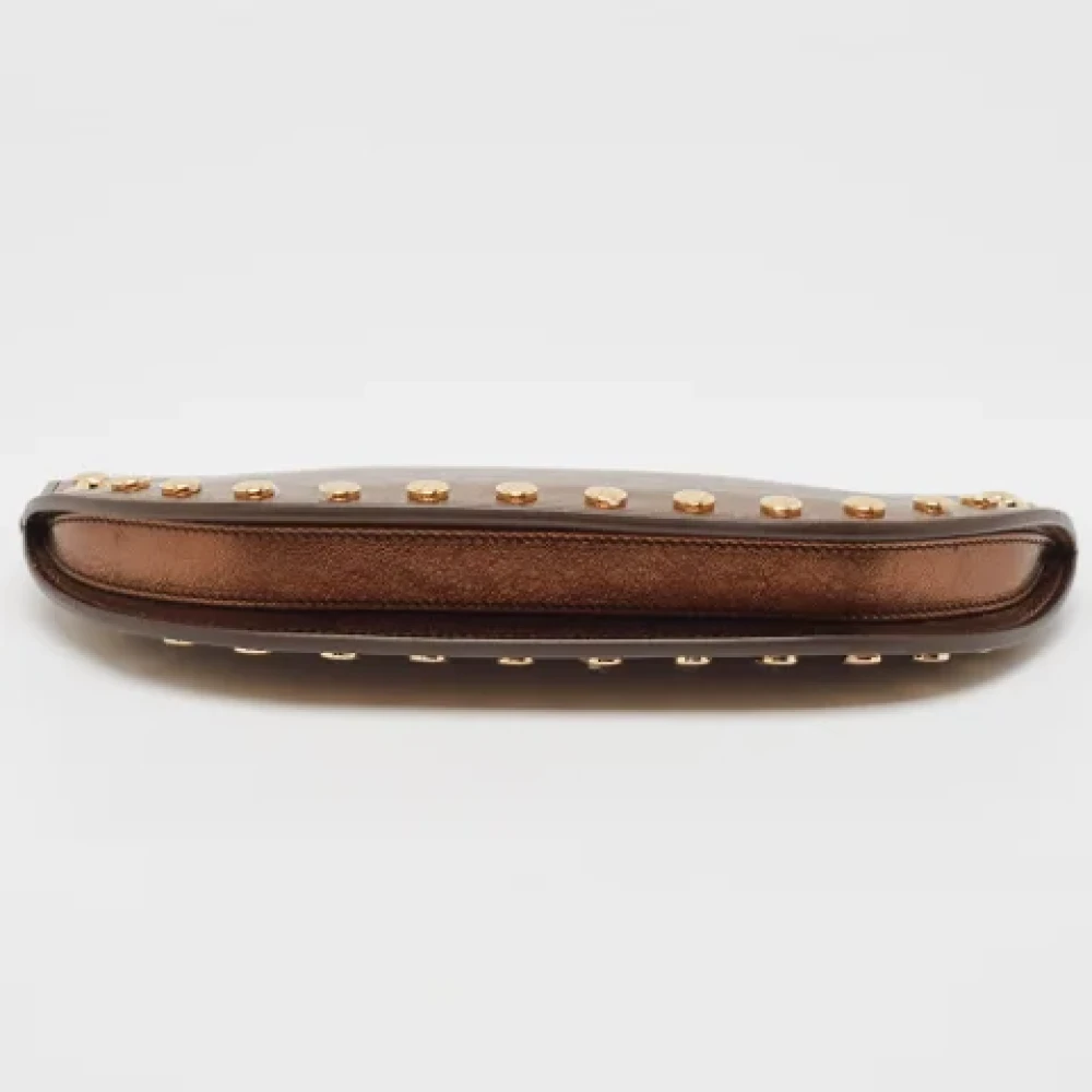 Burberry Vintage Pre-owned Leather clutches Brown Dames