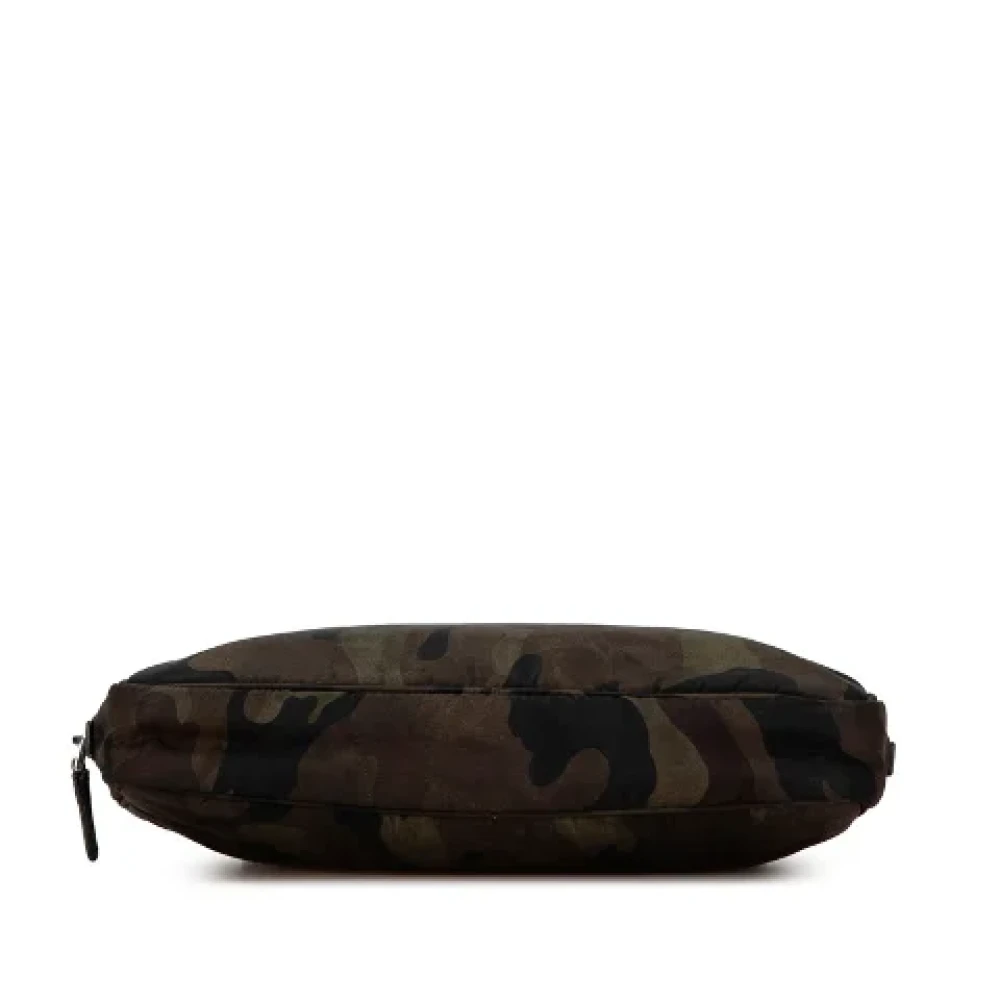 Prada Vintage Pre-owned Canvas clutches Green Dames