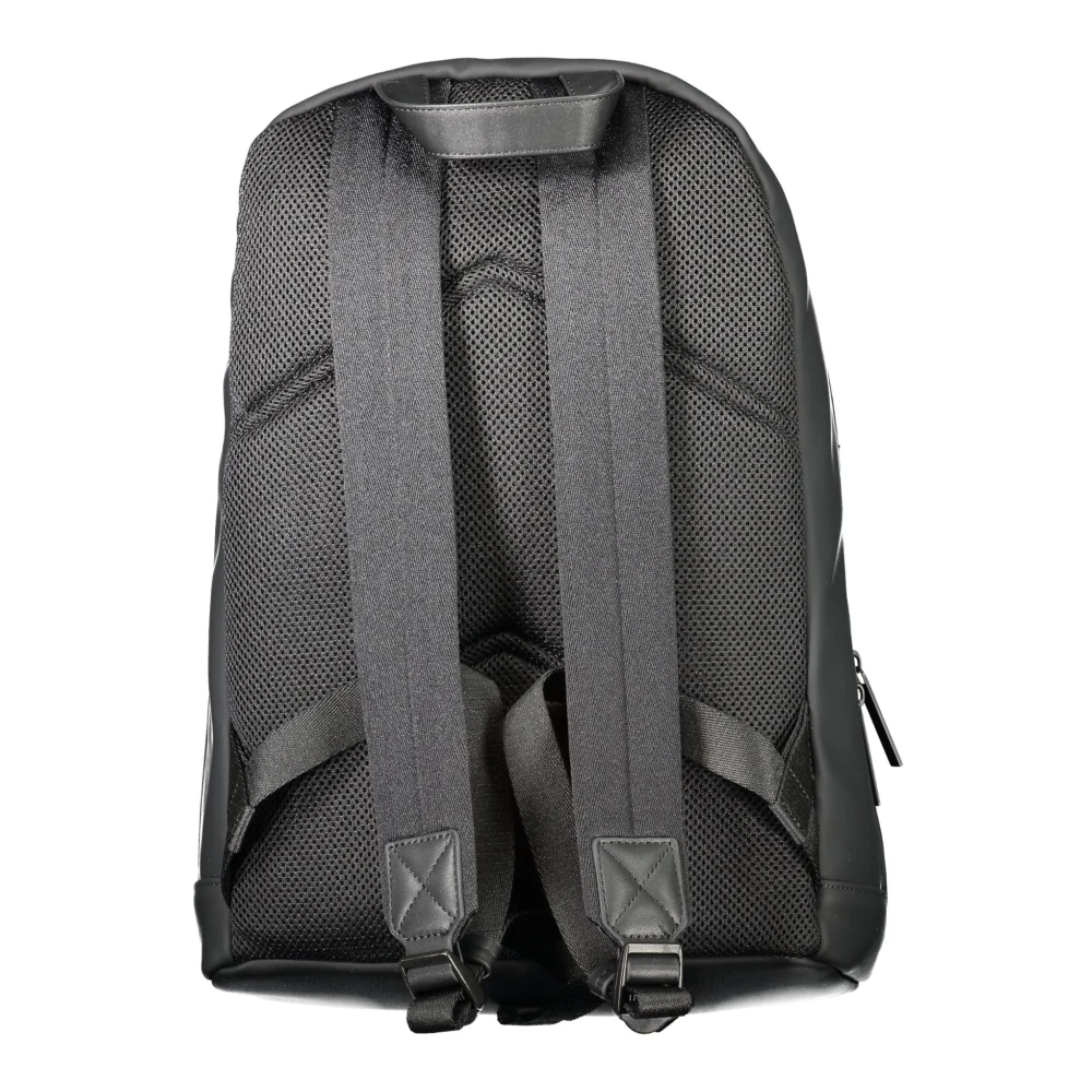 Calvin Klein Zwarte heren rugzak met laptopvak Black Heren