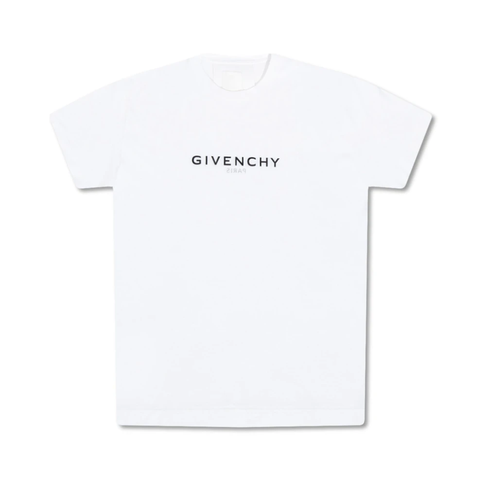 Givenchy Zwart Logo Oversized T-Shirt White Heren