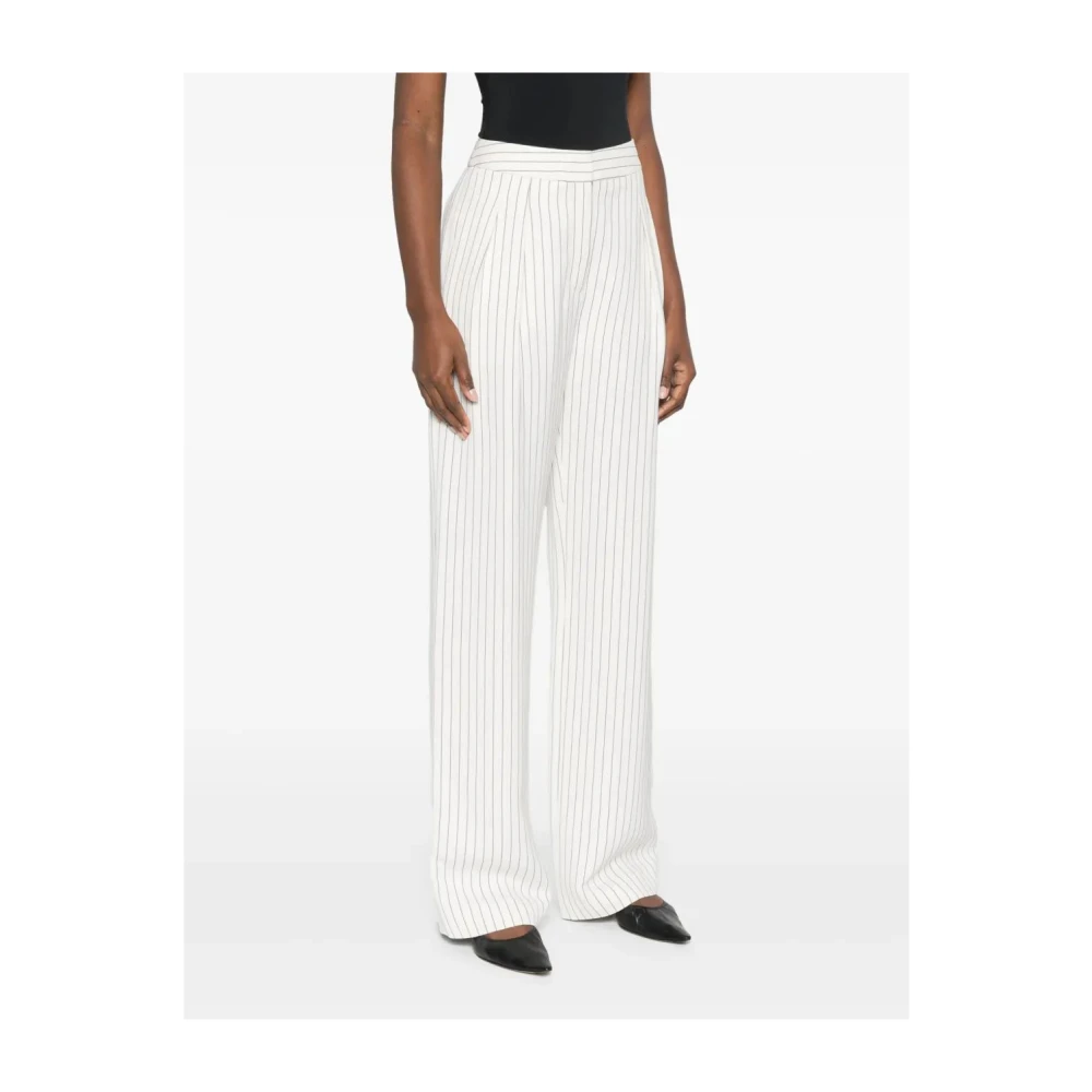 Loulou Studio Getailleerde Rechte Broek White Dames