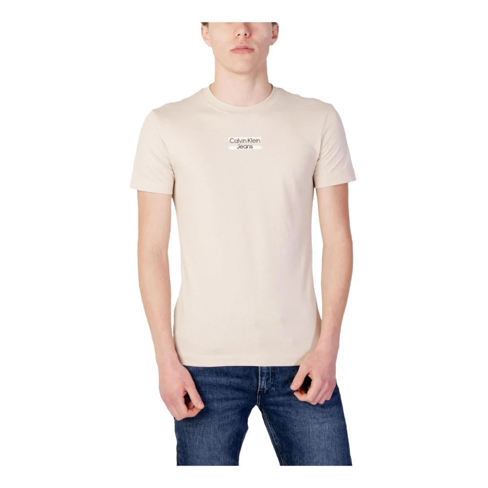 Herre Beige T-skjorte