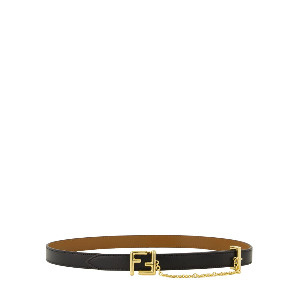 Fendi Women's Black Ff Belt - Belts - 85 Cm - Accessories