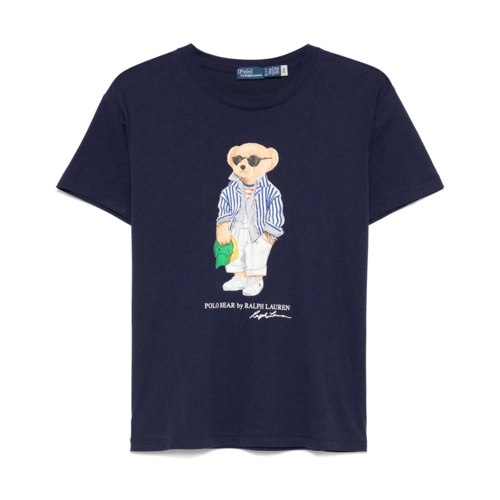 Polo Ralph Lauren Blauw T-shirt met Polo-stijl Blue Dames