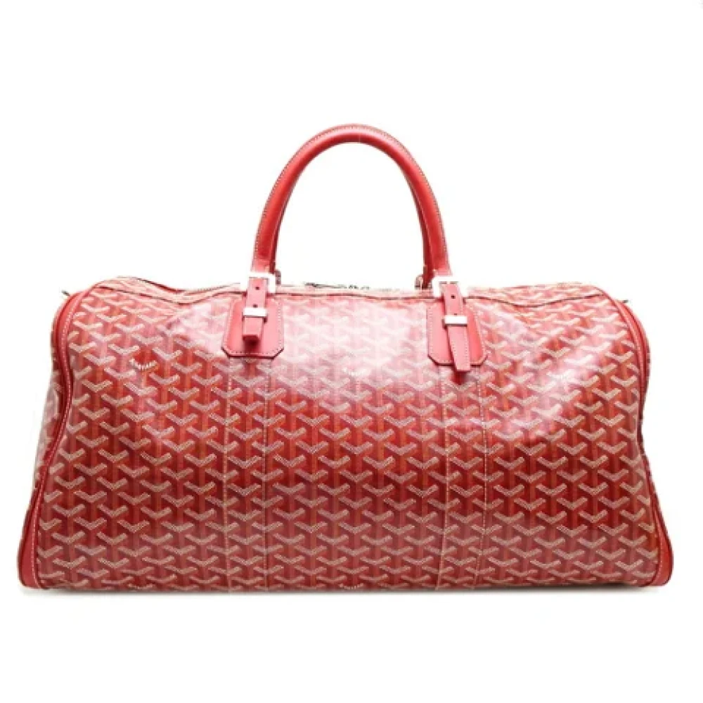Goyard Vintage Pre-owned Leather handbags Red Dames