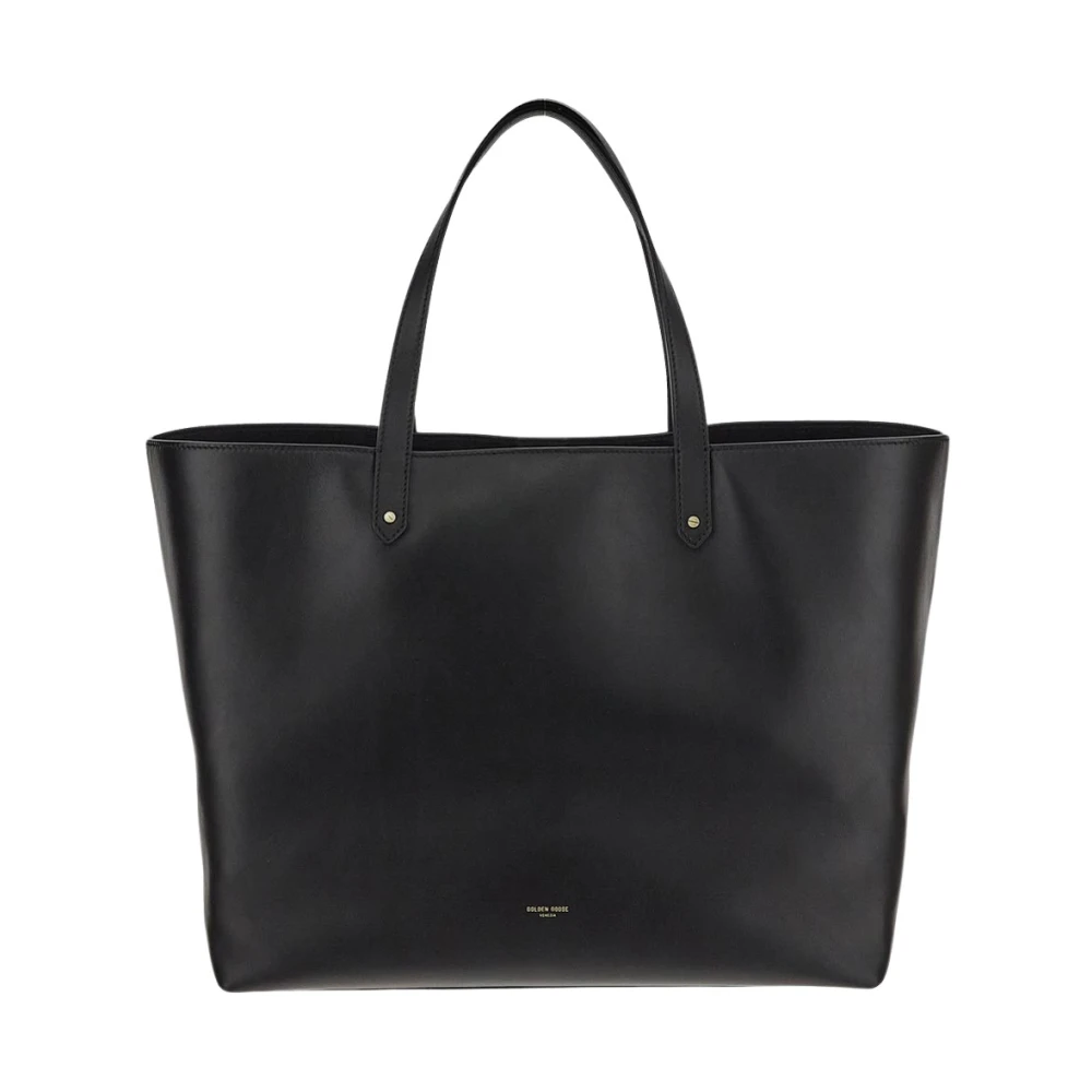 Golden Goose Leren Pasadena Tas in Goud Black Dames