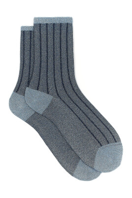 kvinders-korte-bla-sokker-i-spaced-twin-rib-polyamid-med-lurex