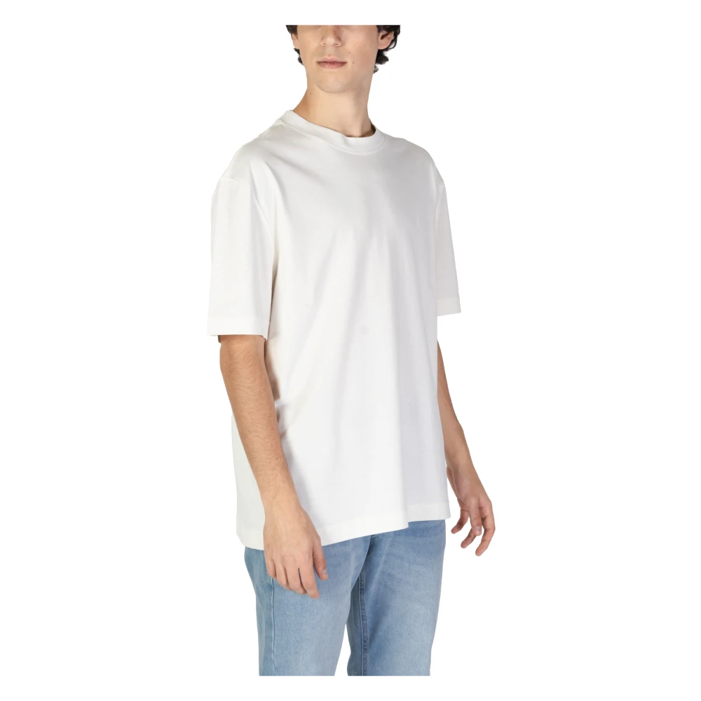 Calvin Klein Jeans Heren Herfst Winter Katoenen T-Shirt Beige Heren