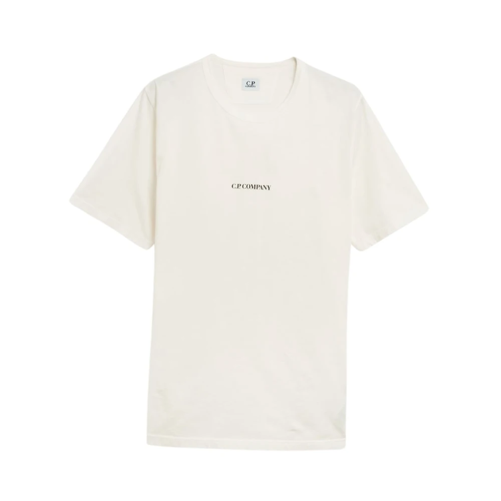 C.P. Company Wit T-shirt met logoprint White Heren