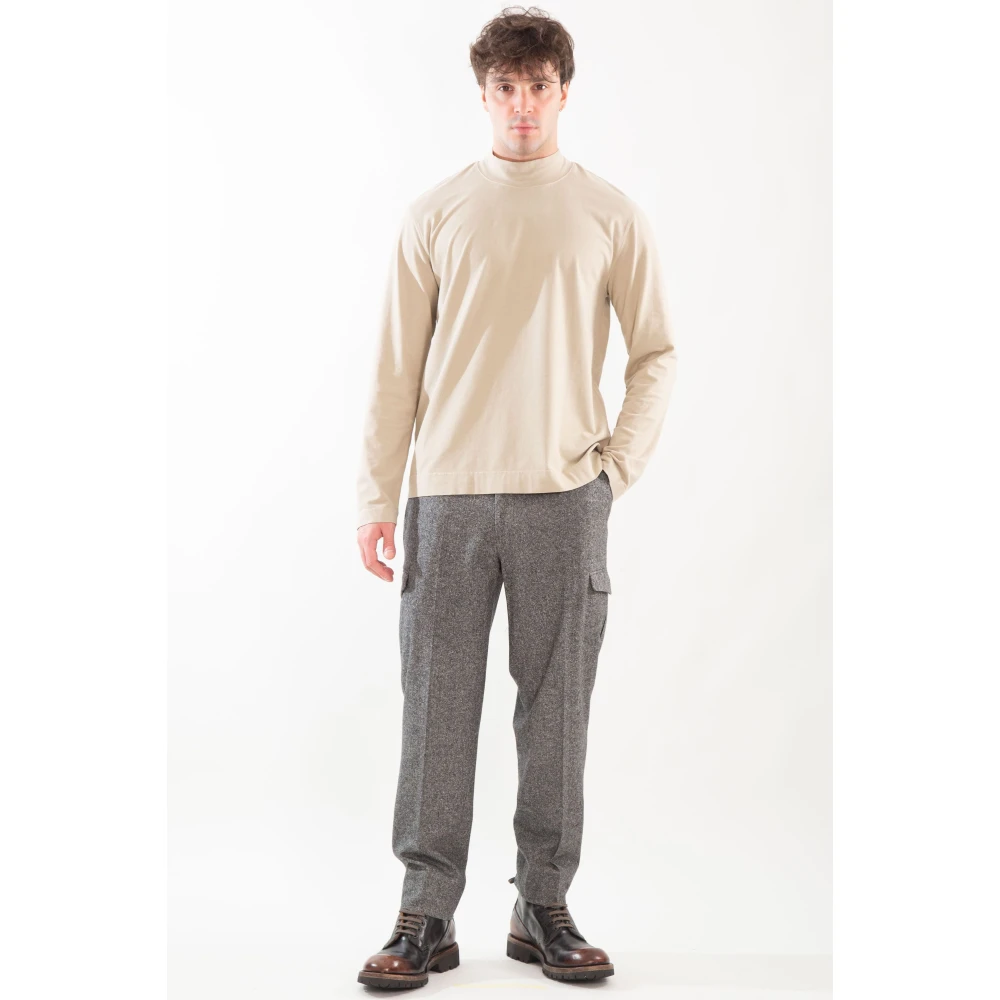 Briglia Wol Cargo Broek Gray Heren