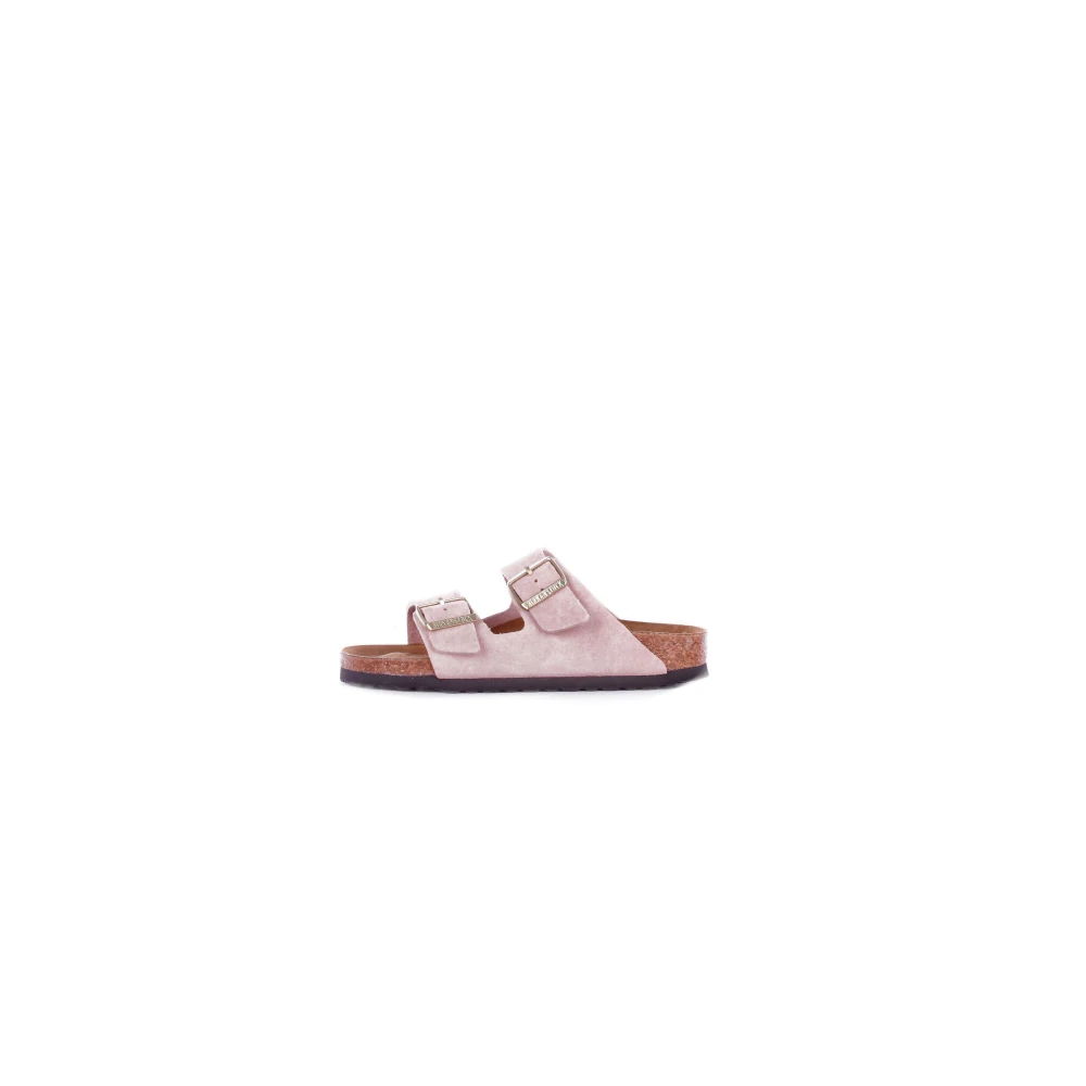 Birkenstock Rosa Mockasandaler med Spänne Stängning Pink, Dam