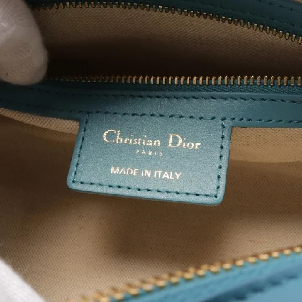 Dior Vintage Pre-owned Leather dior-bags Green Dames