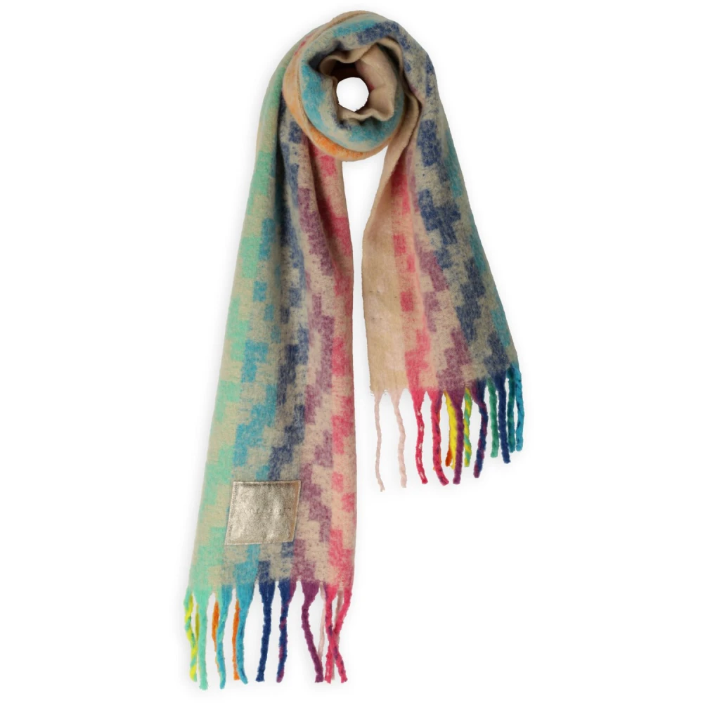 Kurt Geiger Kleurrijke Yarndye Sjaal voor Stijlvolle Outfits Multicolor Dames