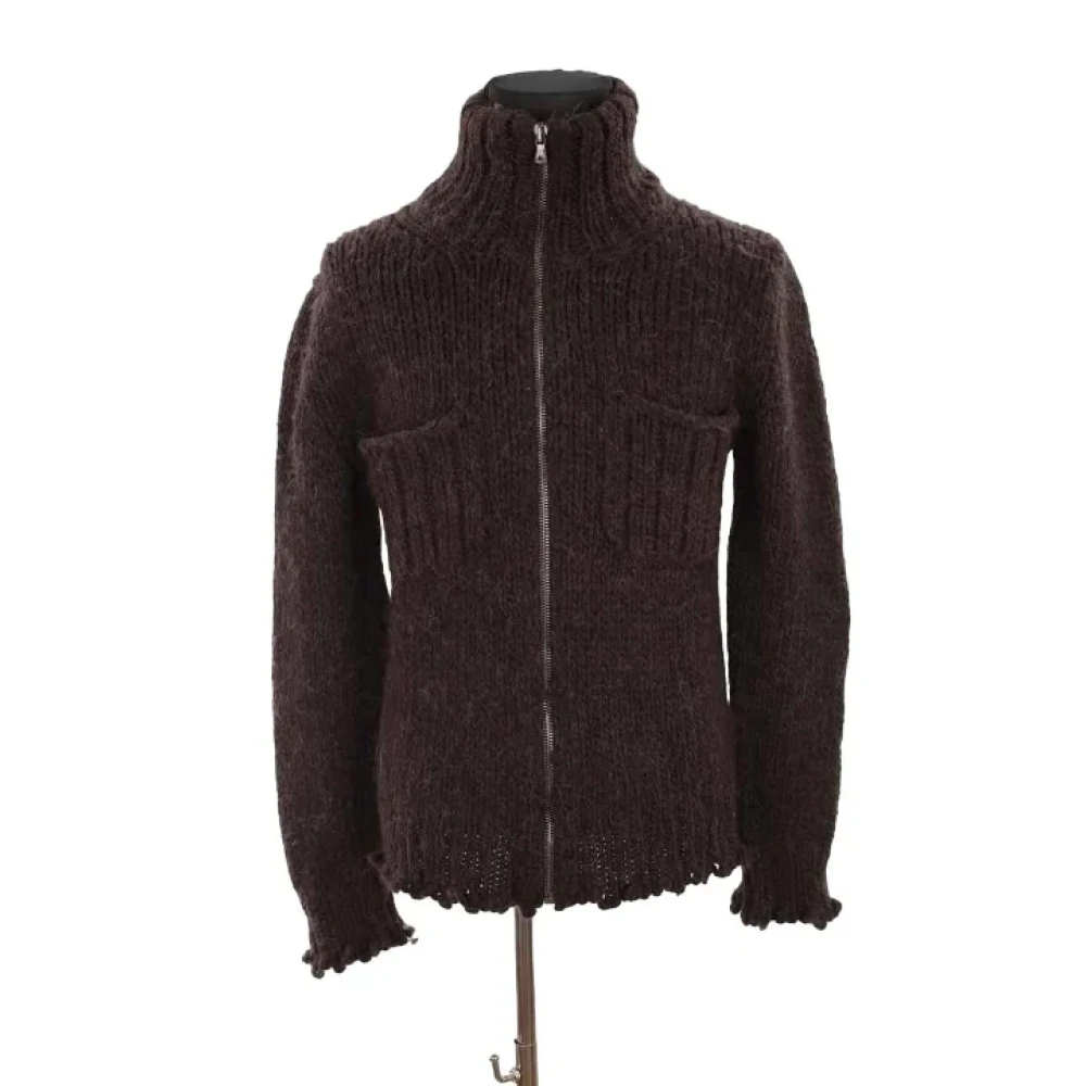 Dolce & Gabbana Pre-owned Wool tops Brown Dames