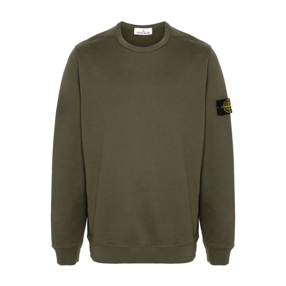 Stone Island Biologisch Katoen Compass Sweatshirt Green Heren