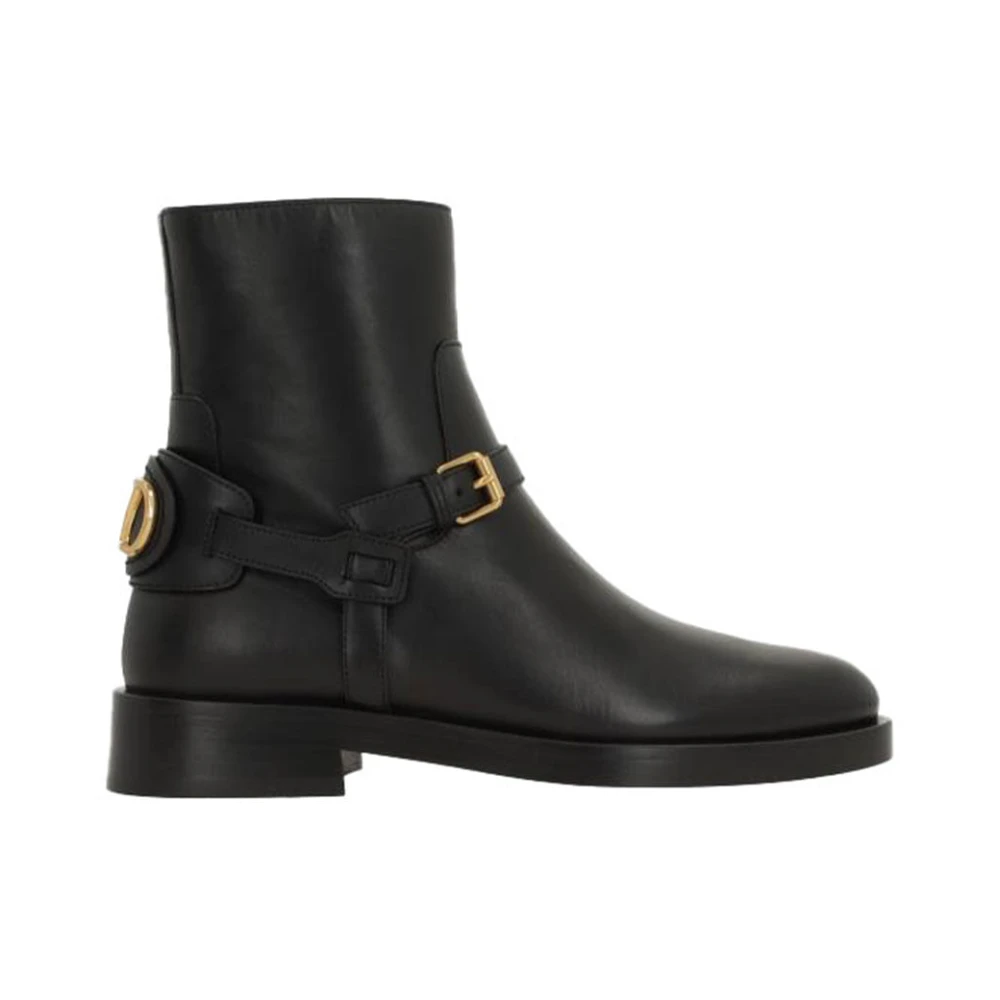 Valentino Garavani Women's Black Vlogo Boots - Ankle Boots - 3 Uk - Shoes