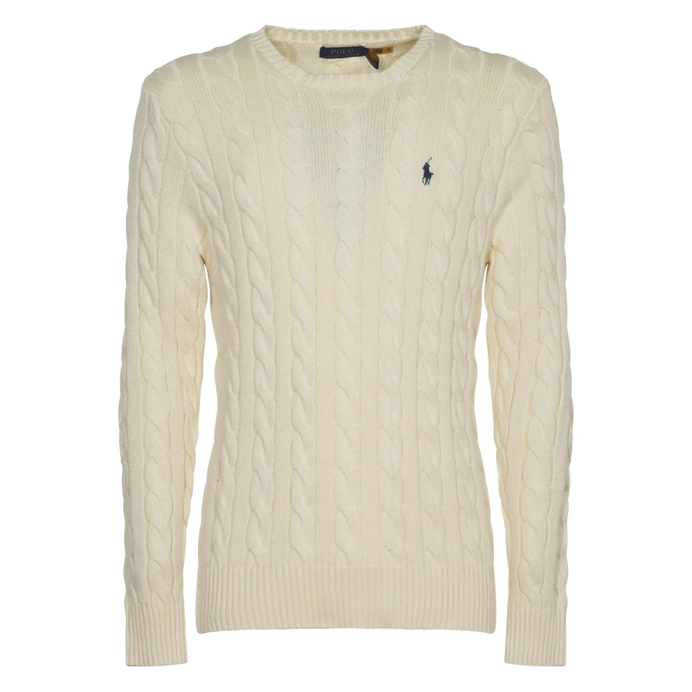 Polo Ralph Lauren Men's Beige Cable-Knit Sweater