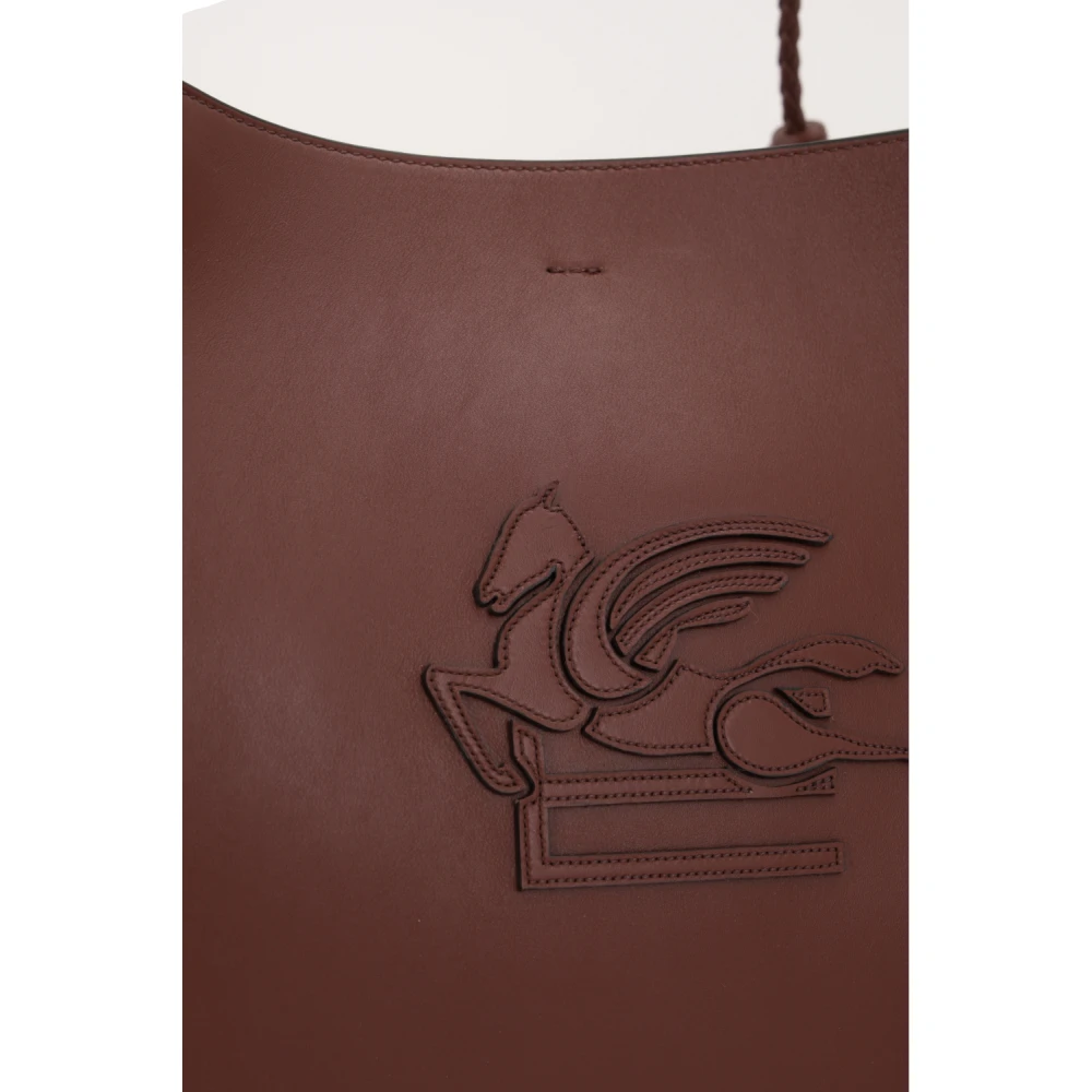 ETRO Bruine tote tas met geborduurde Pegasus Brown Dames