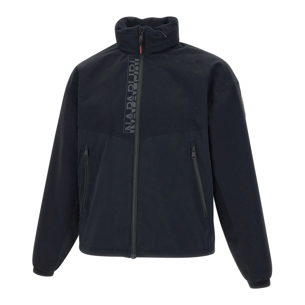 Napapijri Zwarte Herenjas Waterdicht Ademend Regular Fit Black Heren