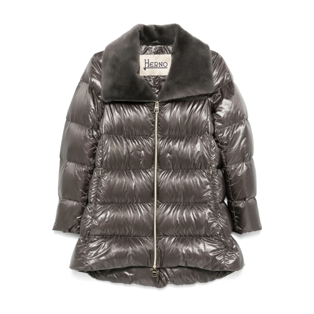 Herno Ultralight Puffer Jas Gray Dames