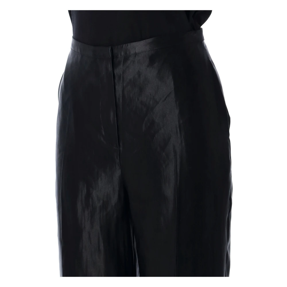 Loulou Studio Zijden broek voor vrouwen Black Dames