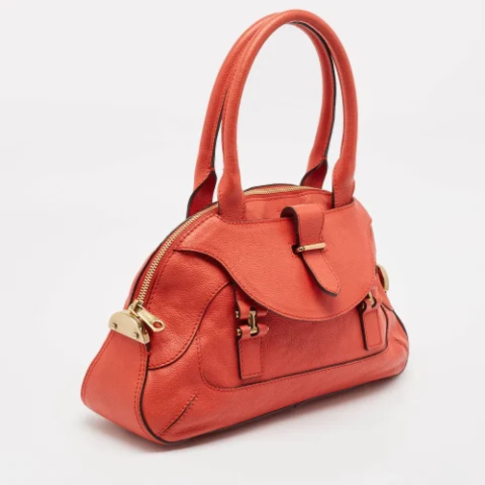 Chloé Pre-owned Leather handbags Red Dames