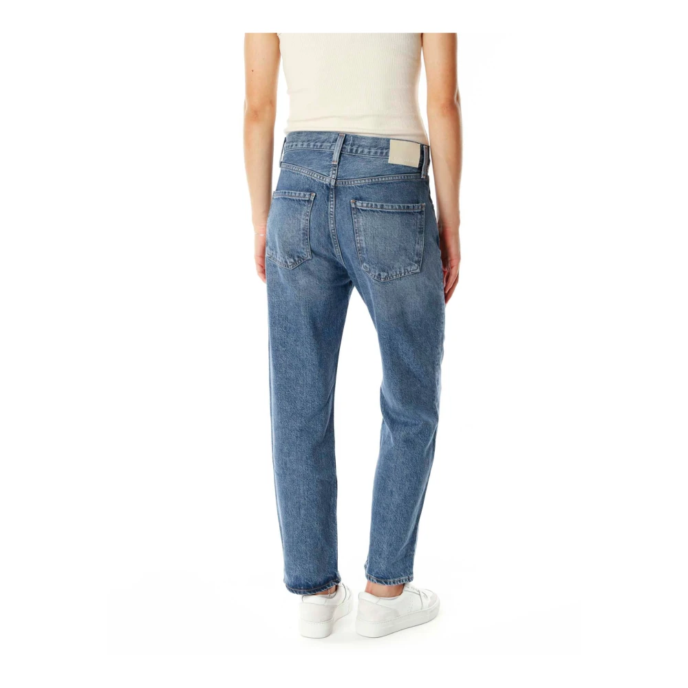 Citizens of Humanity Hoge taille relaxed fit cropped jeans Blue Dames