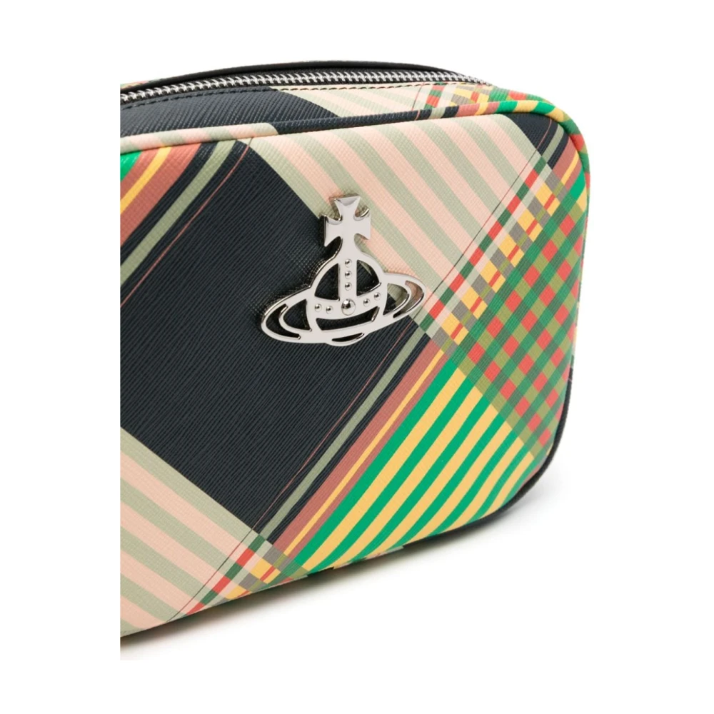 Vivienne Westwood Gestructureerde Multikleur Combat Tartan Schoudertas Multicolor Dames