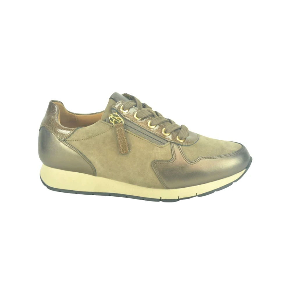 Gabor Taupe Bronze Fine Runner Tiret Sneakers Dames Schoenen Veelkleurig Multicolor