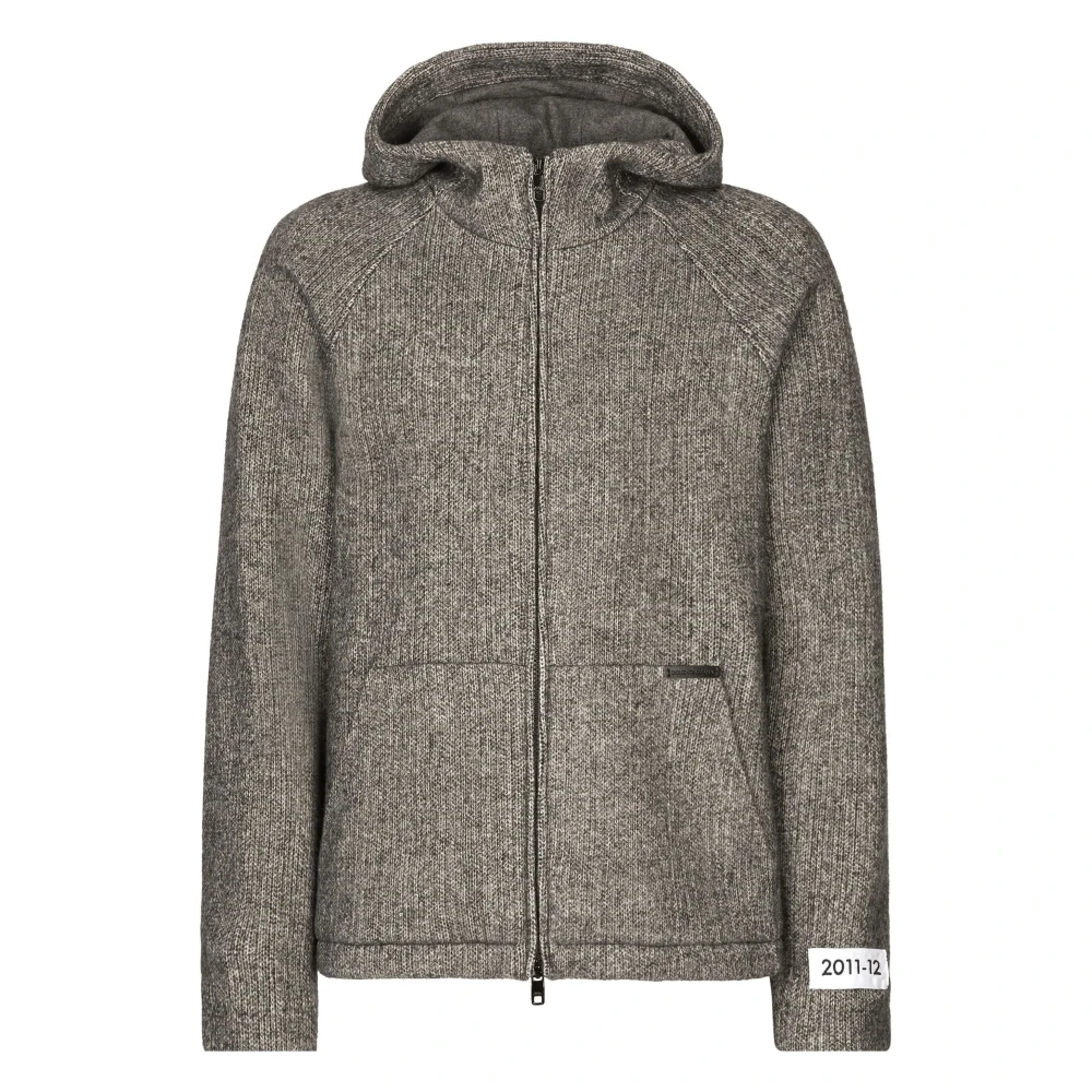 Dolce & Gabbana Ritsjack Melange Grijs Gray Heren