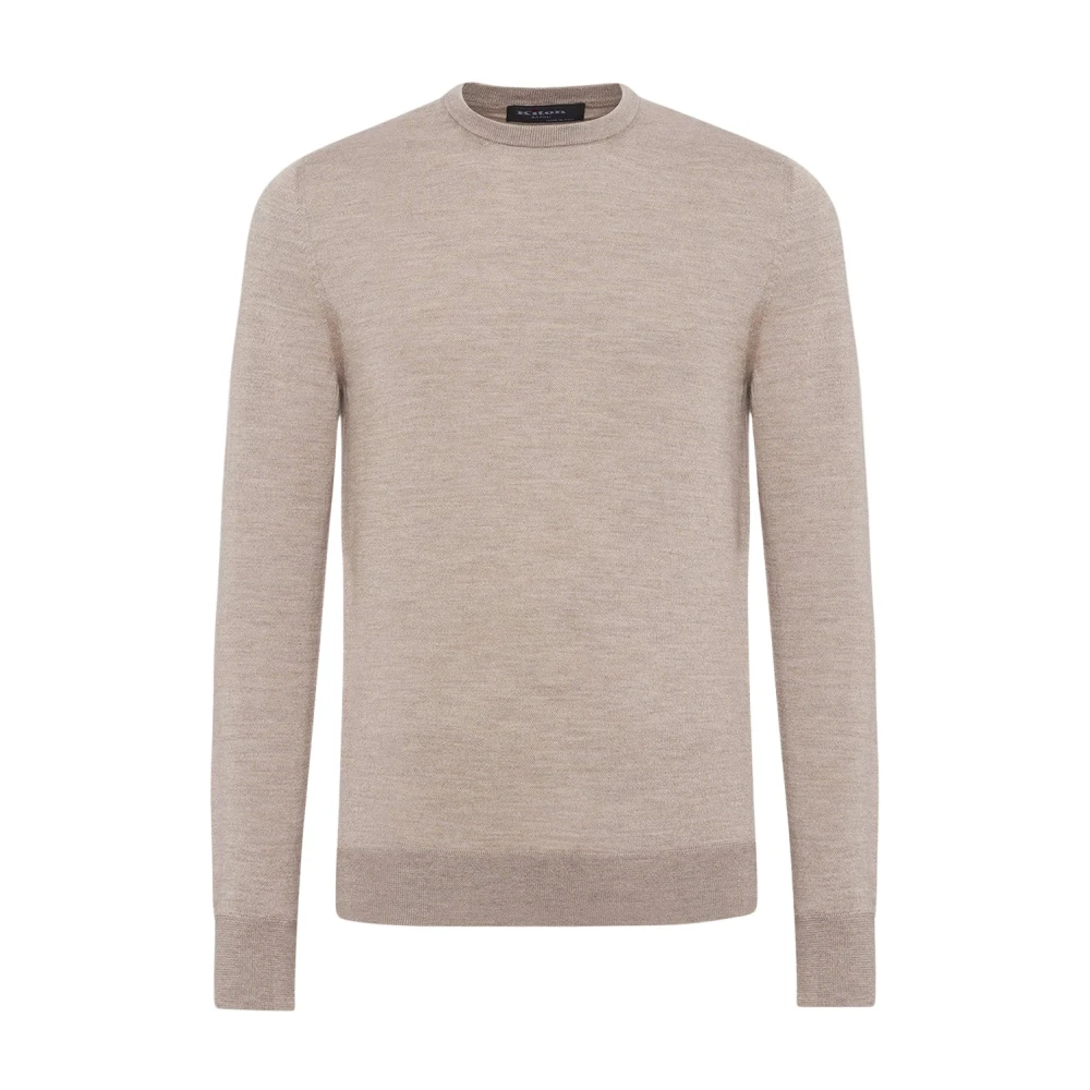 Kiton Kasjmier Ronde hals trui Gray Heren