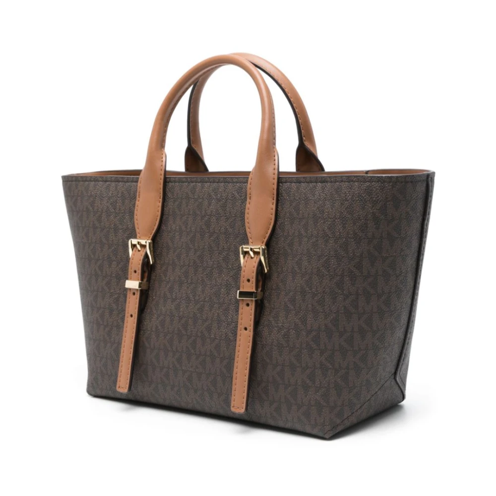 Michael Kors Bruine Schoudertas met Ritssluiting Brown Dames