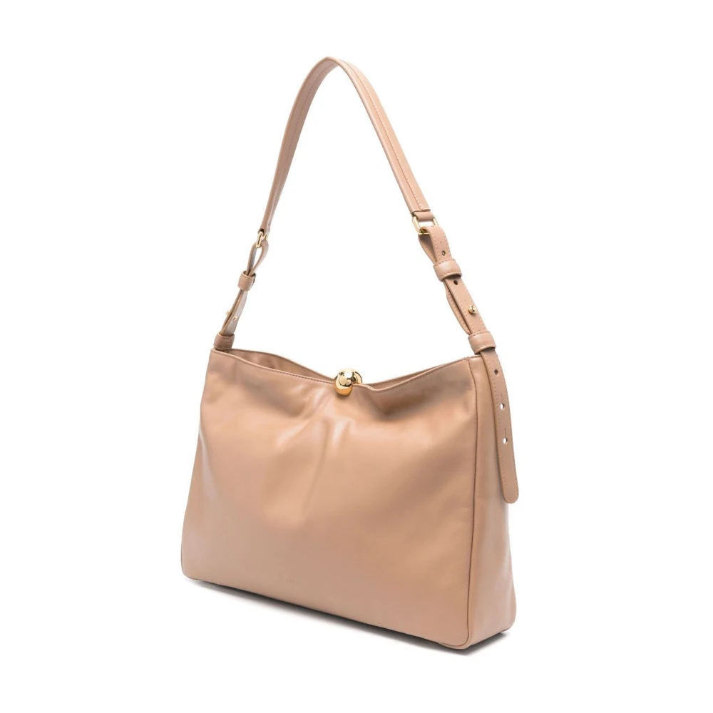 Furla Zachte Schoudertas Beige Dames