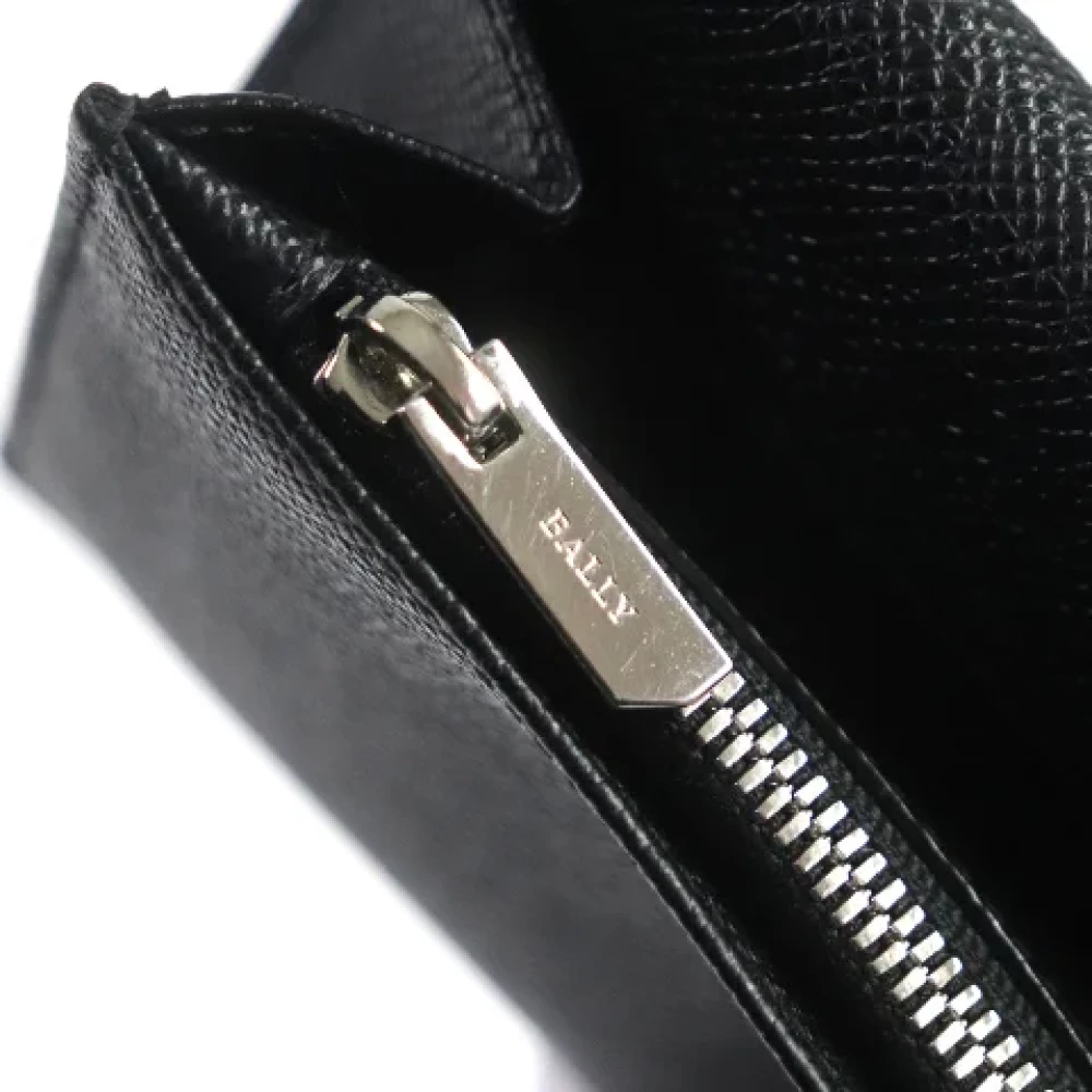 Bally Pre-owned Leather wallets Black Heren