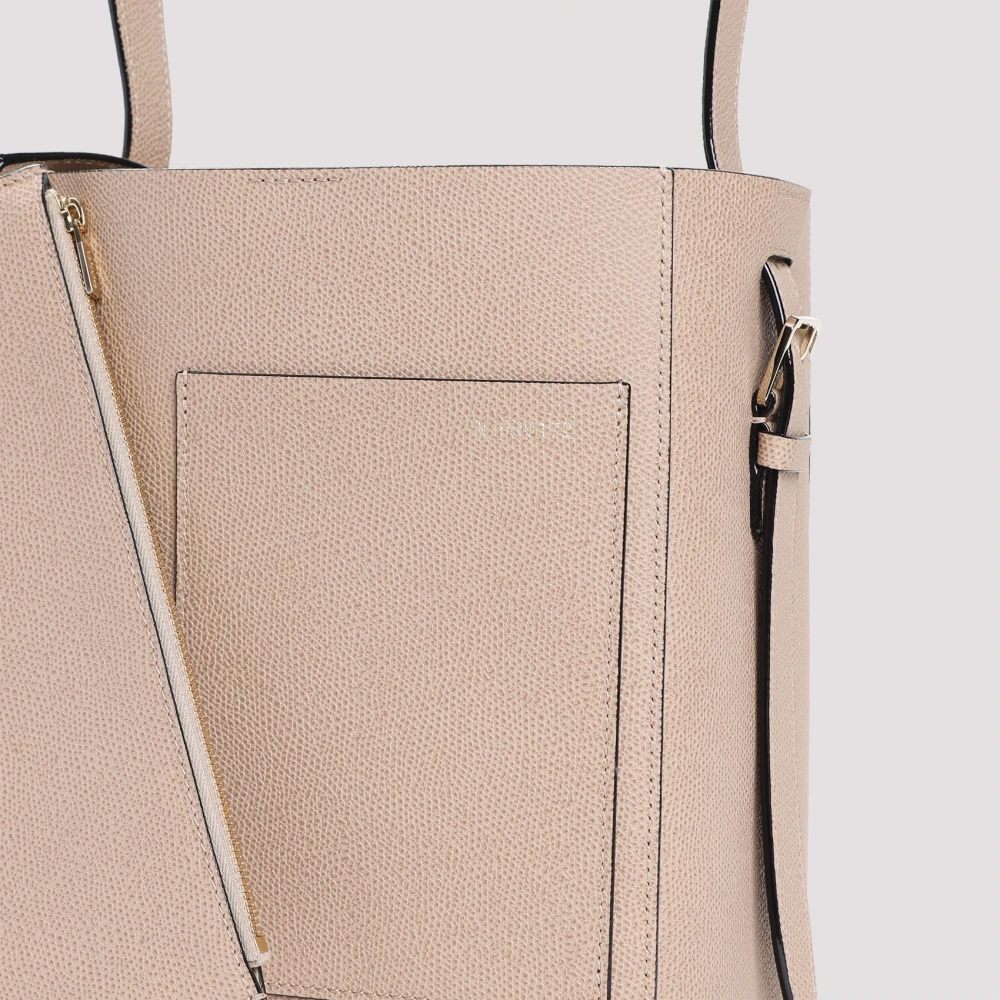 Valextra Beige Cashmere Kleine Emmer Tas Beige Dames