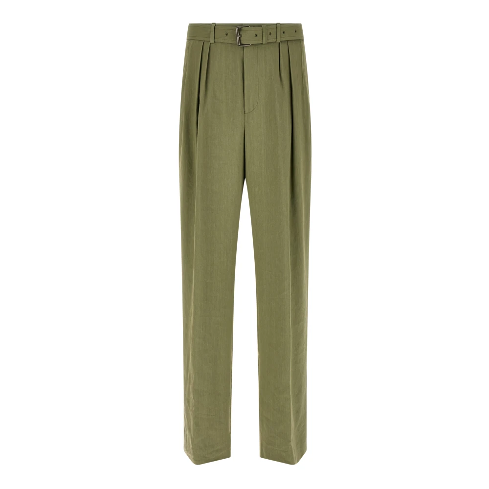Dries Van Noten Men's Green Preaches Pants