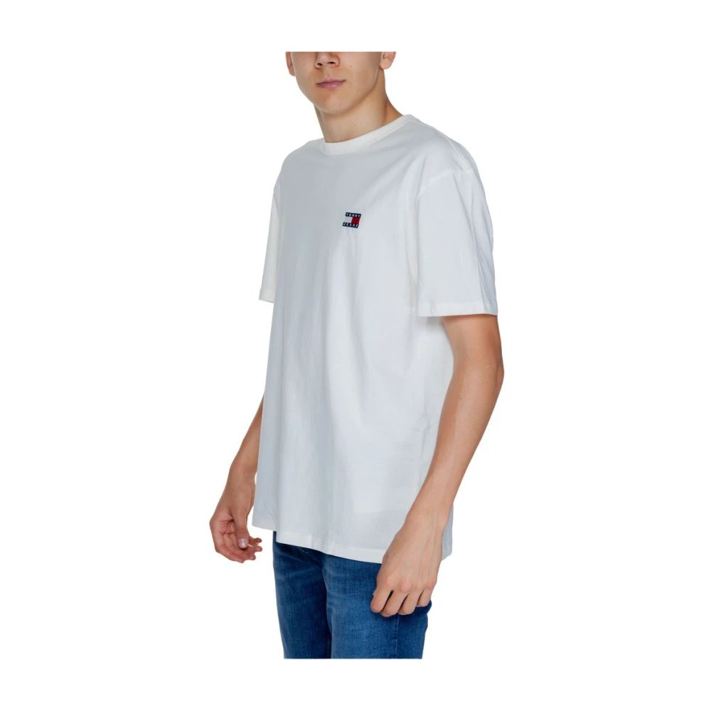 Tommy Jeans Katoenen Heren T-shirt Herfst Winter Collectie White Heren