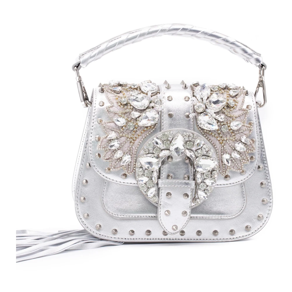 Alma en Pena Schoudertas met Juwelenversiering Gray Dames